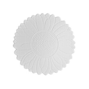 6 Pack - BISQUE IMPORTS Large Sunflower Plate  - Ready to Paint 11"